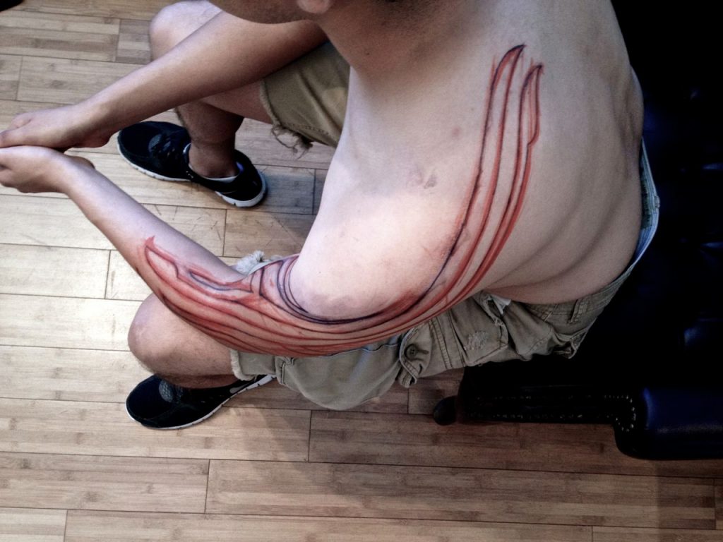 Hanumantra Blackwork Tattoo 1