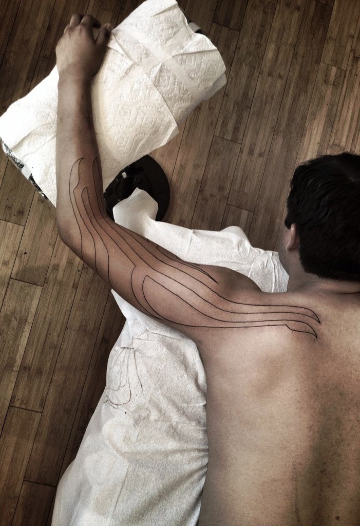 Hanumantra Blackwork Tattoo 2