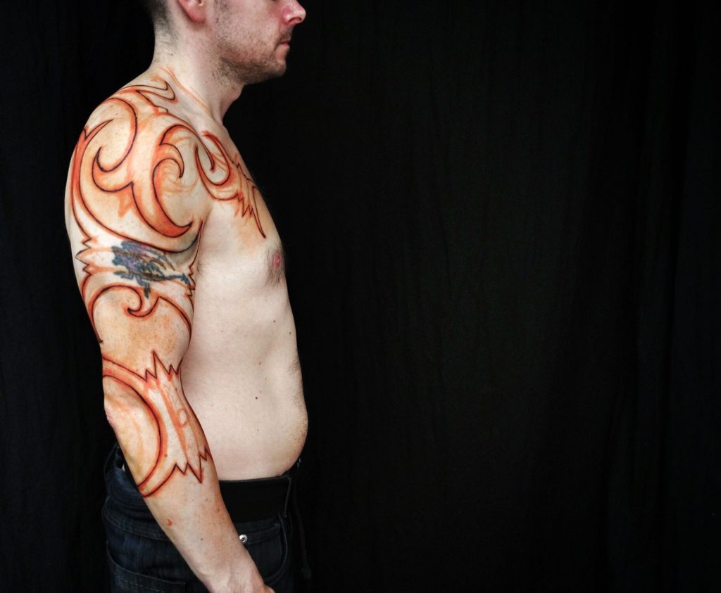 Hanumantra blackwork borneo inspired tribal tattoo un1ty 03