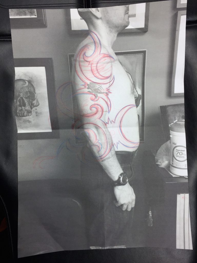 Hanumantra blackwork borneo inspired tribal tattoo un1ty 10