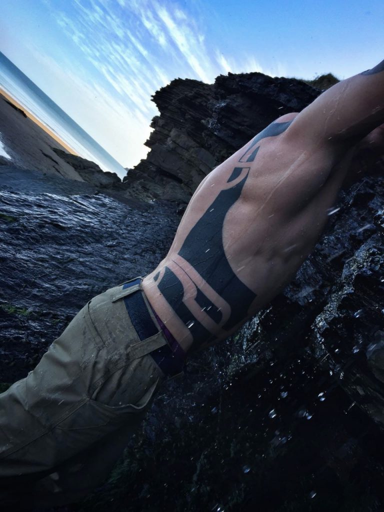 Hanumantra blackwork tribal tattoo un1ty uk modernbodyart shrewsbury birmingham 4