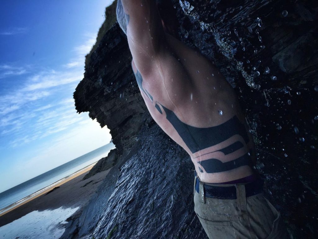 Hanumantra blackwork tribal tattoo un1ty uk modernbodyart shrewsbury birmingham 5