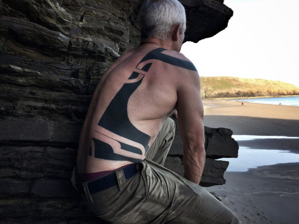 Hanumantra blackwork tribal tattoo un1ty uk modernbodyart shrewsbury birmingham 6