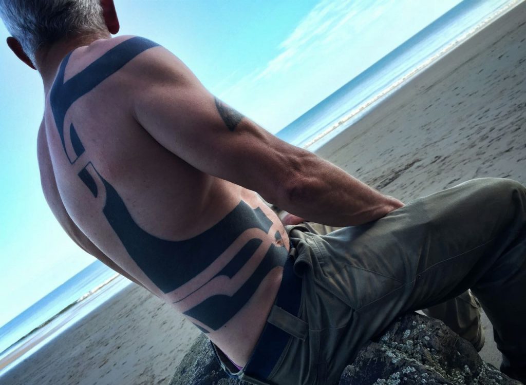 Hanumantra blackwork tribal tattoo un1ty uk modernbodyart shrewsbury birmingham 8