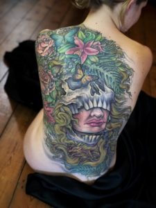 jo harrison, un1ty, modern body art, backpiece, japanese tattoo